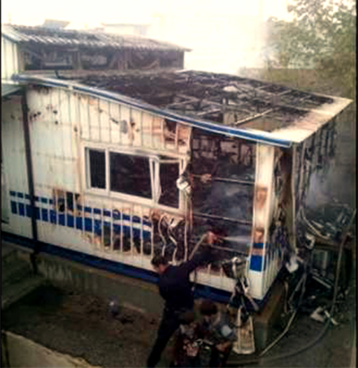 بخاری نفتی، مدرسه کانکسی روستای را به آتش کشید