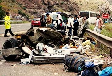 مرگ بیش از ۲۲ هزار نفر در حوادث رانندگی شهریور ماه های ۱۰ سال گذشته