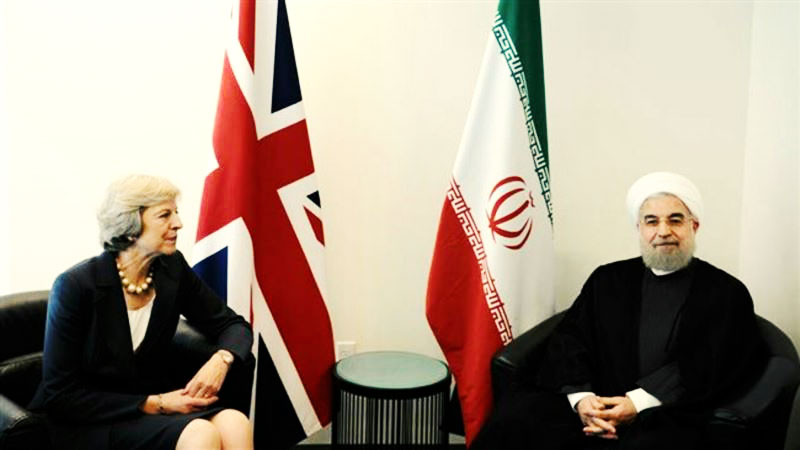 ابراز نگرانی ترزا می در جریان دیدار با رئیس‌جمهوری ایران نسبت به وضعیت نازنین زاغری رتکلیف