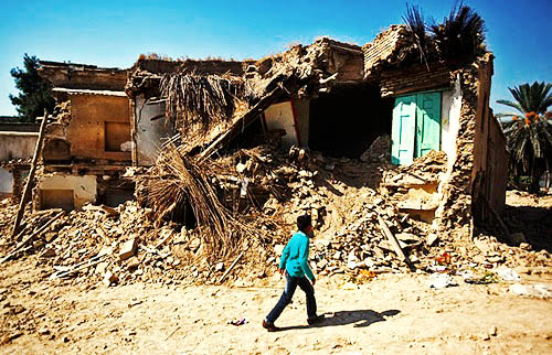 تخریب منازل مردم در زاهدان از سوی نیروی انتظامی