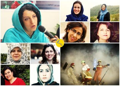 ادای احترام زنان زندانی سیاسی و عقیدتی زندان اوین به آتش‎نشان‌ها