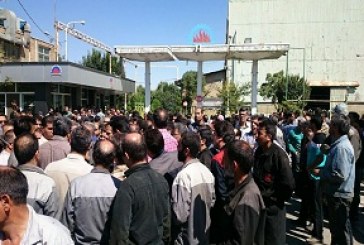 تجمع و اعتراض دوباره کارگران آذرآب اراک